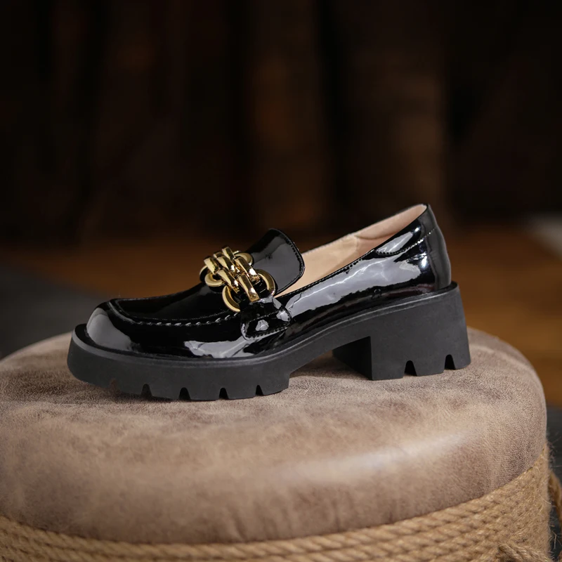 Spring new 2022 Genuine Leather Women Shoes Casual square Toe Slip-On Loafers platform Heel Pumps Shoes for Women Platform Shoes
Spring new 2022 Genuine Leather Women Shoes Casual square Toe Slip-On Loafers platform Heel Pumps Shoes for Women Platform Shoes