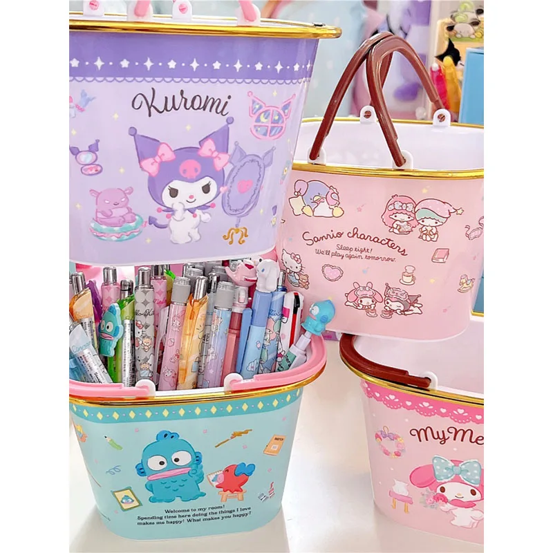 Ins Kawaii My Melody Kuromi Cinnamoroll мультяшный мини Настольный держатель для ручек аниме Sanrio девушка сердце Милая портативная корзина для хранения
Ins Kawaii My Melody Kuromi Cinnamoroll мультяшный мини Настольный держатель для ручек аниме Sanrio девушка сердце Милая портативная корзина для хранения