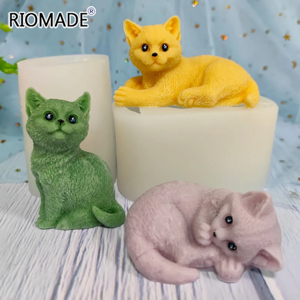 3D Cat Silicone Candle Mold Cute Kittens Styles DIY Handmade Crafts Making Wax Soap Aromatherapy Gypsum Epoxy Resin Mould
3D Cat Silicone Candle Mold Cute Kittens Styles DIY Handmade Crafts Making Wax Soap Aromatherapy Gypsum Epoxy Resin Mould