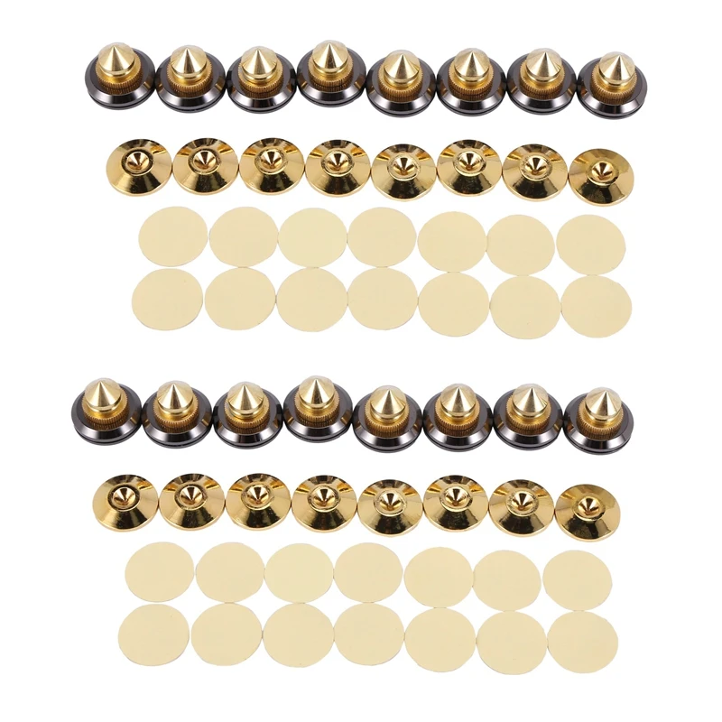 16 Set Golden-Plated Speaker Spikes, Speaker Stands CD Audio Subwoofer Amplifier Turntable Isolation Feet
16 Set Golden-Plated Speaker Spikes, Speaker Stands CD Audio Subwoofer Amplifier Turntable Isolation Feet