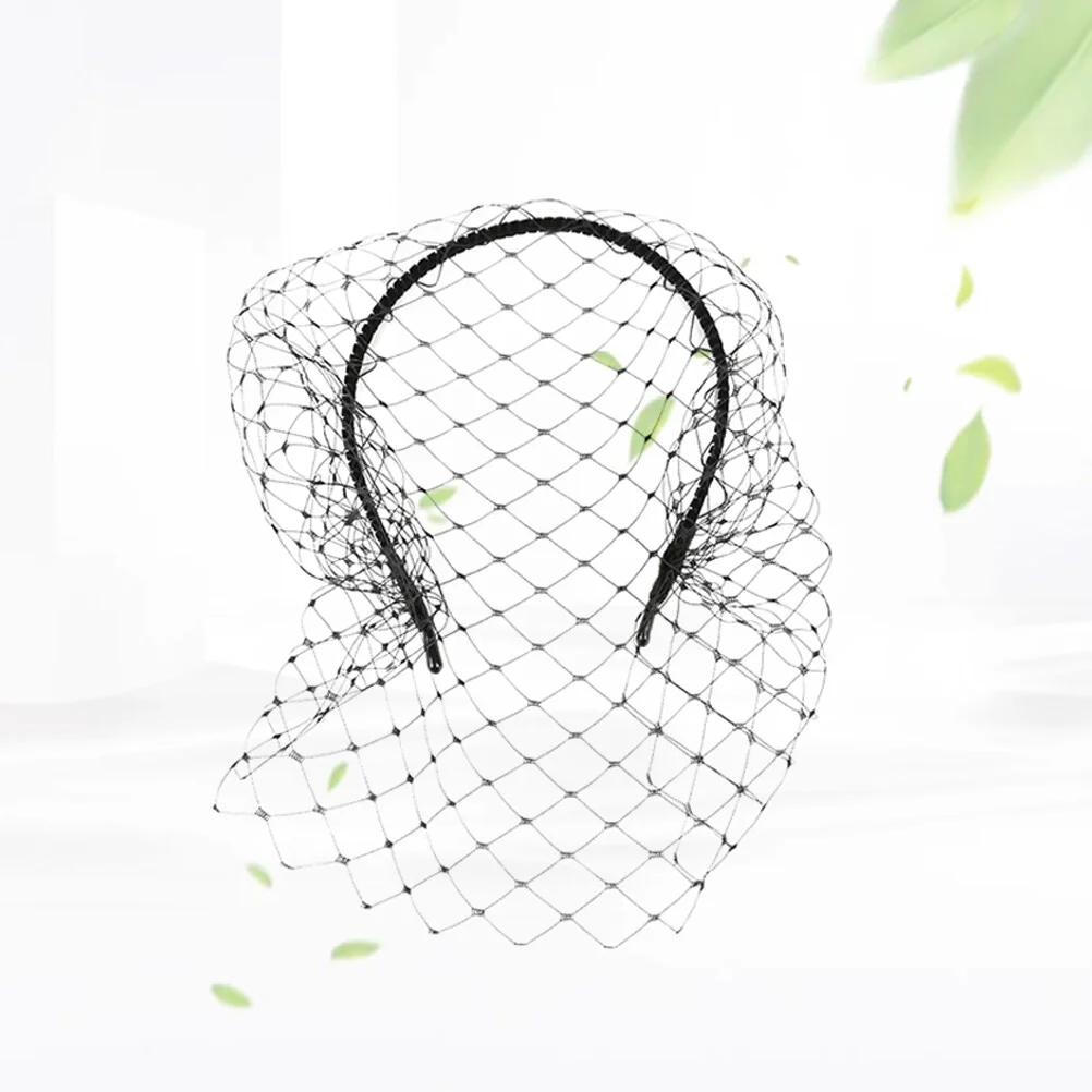 Vintage Veil Hair Headband Simple Elegant Mesh Headdress for Woman Girl (Black)
Vintage Veil Hair Headband Simple Elegant Mesh Headdress for Woman Girl (Black)