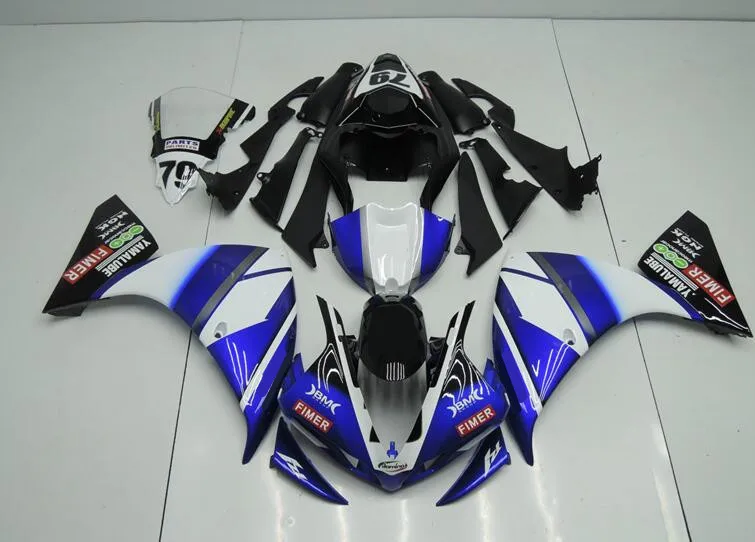 Injection Mold New ABS Whole Fairings fit for YAMAHA YZF- R1 2012 2013 2014 12 13 14 Bodywork set Custom Blue White
Injection Mold New ABS Whole Fairings fit for YAMAHA YZF- R1 2012 2013 2014 12 13 14 Bodywork set Custom Blue White