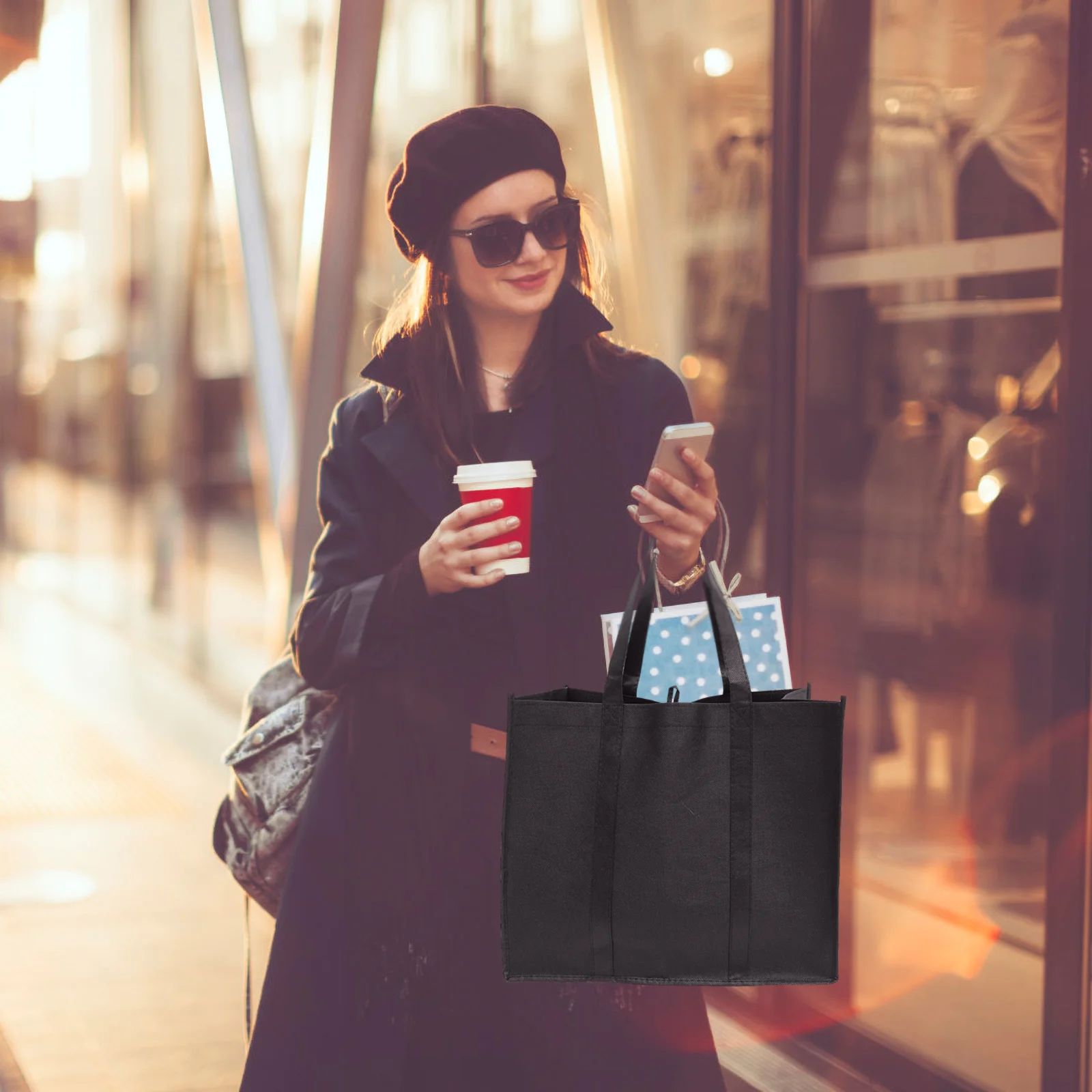 3pcs Grocery Tote Bag Large Bags Reusable Shopping Bags Stand Up Bottom Portable Bags
3pcs Grocery Tote Bag Large Bags Reusable Shopping Bags Stand Up Bottom Portable Bags