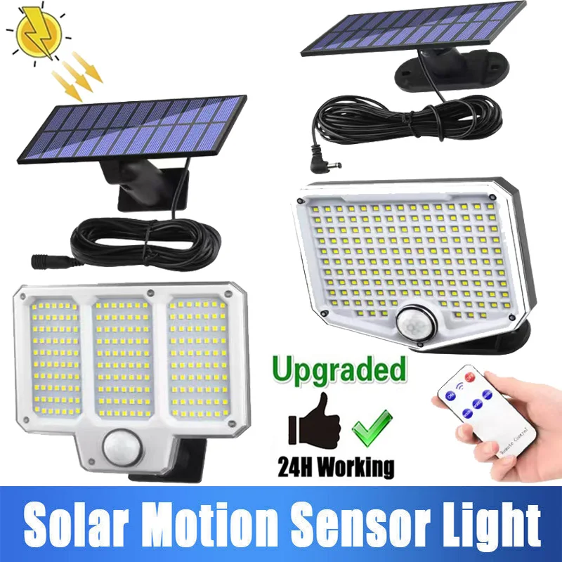 Solar Light Outdoor 153/210LED Super Bright Motion Sensor Solar Strong Power LED Garden Wall Lamp IP65 Waterproof 3 Working Mode
Solar Light Outdoor 153/210LED Super Bright Motion Sensor Solar Strong Power LED Garden Wall Lamp IP65 Waterproof 3 Working Mode