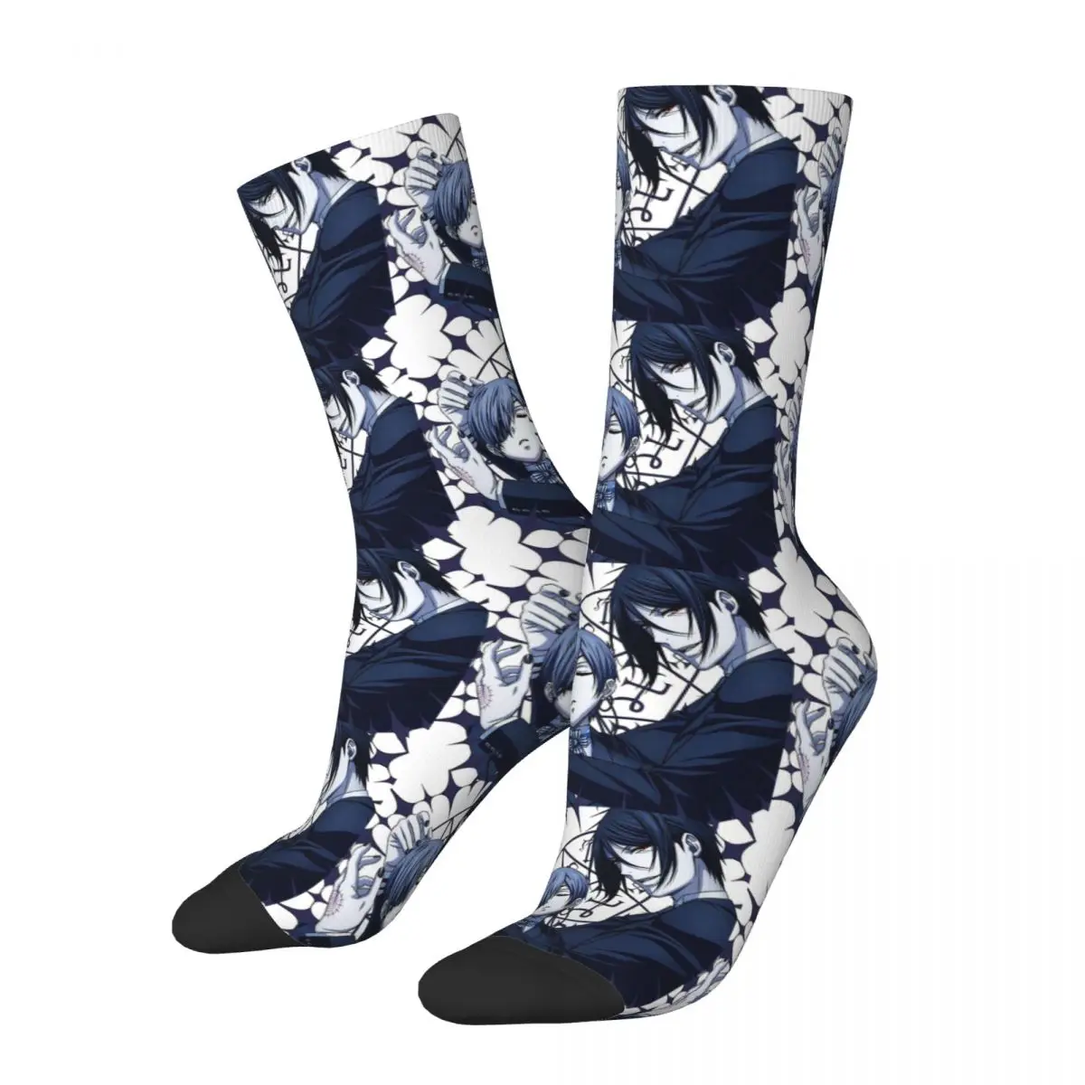 Funny Crazy Sock for Men Sebastian And Ciel Pentagram Harajuku Black Butler Demon Servant Seamless Pattern Printed Crew Sock
Funny Crazy Sock for Men Sebastian And Ciel Pentagram Harajuku Black Butler Demon Servant Seamless Pattern Printed Crew Sock