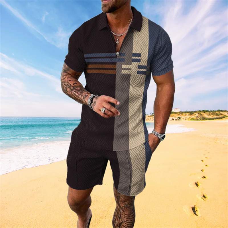2023 Summer Men_s Tracksuit Polo Shirts Men 3D Printed Stripe Casual Fashion Oversized Sportswea For Men Men Polo Shirt Set
2023 Summer Men_s Tracksuit Polo Shirts Men 3D Printed Stripe Casual Fashion Oversized Sportswea For Men Men Polo Shirt Set