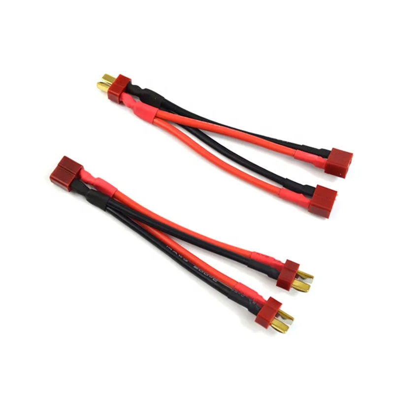 Deans Connector Dual Battery Extension Parallel Wire Harness Y Splitter T Plug Adapter Cable 14AWG Leads For RC Lipo Battery
Deans Connector Dual Battery Extension Parallel Wire Harness Y Splitter T Plug Adapter Cable 14AWG Leads For RC Lipo Battery