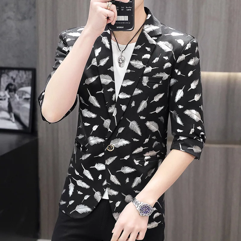 COO 2022 Men's Summer Half Sleeve Printed blazer Teenagers Bronzing Mid-Sleeve blazers
COO 2022 Men's Summer Half Sleeve Printed blazer Teenagers Bronzing Mid-Sleeve blazers