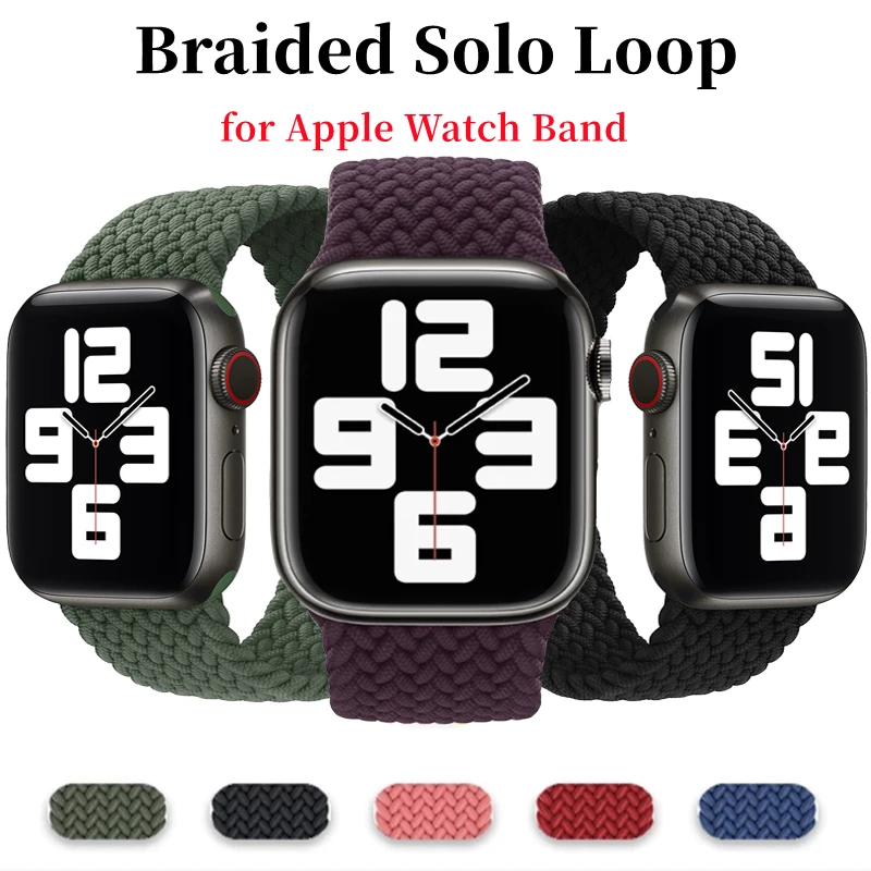 Strap For Apple Watch band 44mm 40 38mm 42mm 6 SE 5 3 Nylon Elastic Braided solo loop Bracelet iWatch Serie 7 8 Ultra 41 45 49mm
Strap For Apple Watch band 44mm 40 38mm 42mm 6 SE 5 3 Nylon Elastic Braided solo loop Bracelet iWatch Serie 7 8 Ultra 41 45 49mm