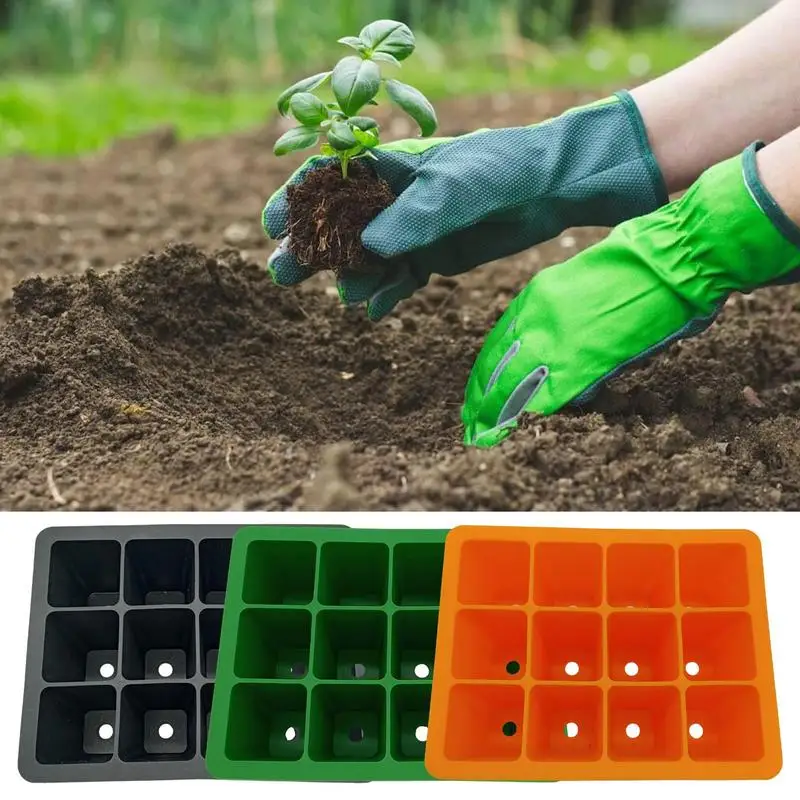 12 Cell Seedling Pots Seed Starting Tray Silicone Seedling Trays Seedling Cell Pots Plant Starter Trays Seed Starter Pots
12 Cell Seedling Pots Seed Starting Tray Silicone Seedling Trays Seedling Cell Pots Plant Starter Trays Seed Starter Pots