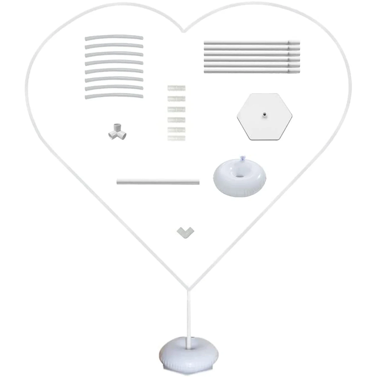 1.5M Large Balloon Arch Stand Reusable Heart-Shaped Love Balloon Garland Stand with Water Bag and Chassis DIY Balloon Arch Frame
1.5M Large Balloon Arch Stand Reusable Heart-Shaped Love Balloon Garland Stand with Water Bag and Chassis DIY Balloon Arch Frame