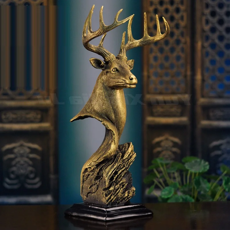 EUROPEAN DEER HEAD ART SCULPTURE LUCKY ANIMAL FIGURINE CREATIVE RESIN CRAFTS DECORATIONS FOR HOME WEDDING GIFT R3599
EUROPEAN DEER HEAD ART SCULPTURE LUCKY ANIMAL FIGURINE CREATIVE RESIN CRAFTS DECORATIONS FOR HOME WEDDING GIFT R3599