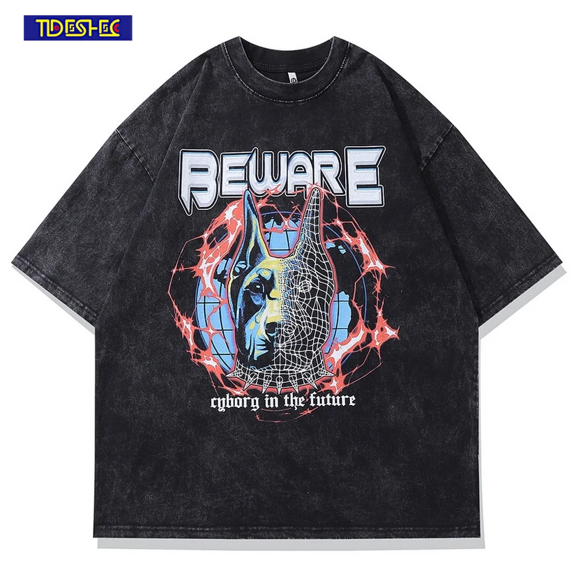 Summer Casual Tops Y2K Clothes Gothic Style Men T-Shirts Hip Hop Dog Pattern Print Tees Vintage Washed Cotton Oversized T Shirts
Summer Casual Tops Y2K Clothes Gothic Style Men T-Shirts Hip Hop Dog Pattern Print Tees Vintage Washed Cotton Oversized T Shirts