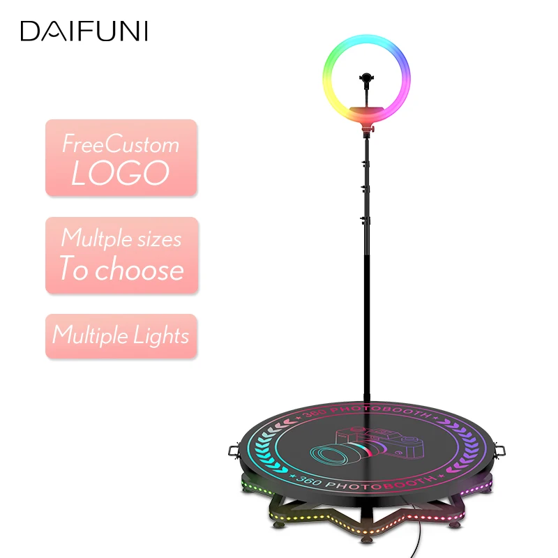 DAIFUNI 360 Photo Booth Rotating Machine Automatic Slow Fast Spin with Software Free Logo Customization for Birthday Party
DAIFUNI 360 Photo Booth Rotating Machine Automatic Slow Fast Spin with Software Free Logo Customization for Birthday Party