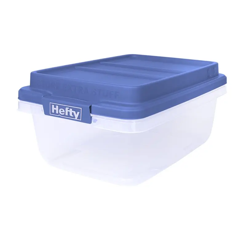 Qt. HI-RISE Blue Clear Plastic Storage Bin with Lid - Perfect for Home, Garage & Office Use.
Qt. HI-RISE Blue Clear Plastic Storage Bin with Lid - Perfect for Home, Garage & Office Use.