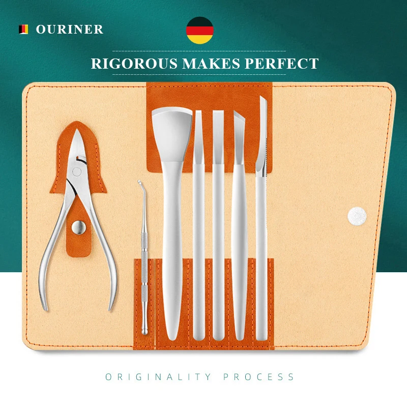 High-Quality Pedicure Knife Set Professional Ingrown Toenail Foot Care Tools Stainless Steel Nail Nippers Clipper Remover Kit
High-Quality Pedicure Knife Set Professional Ingrown Toenail Foot Care Tools Stainless Steel Nail Nippers Clipper Remover Kit