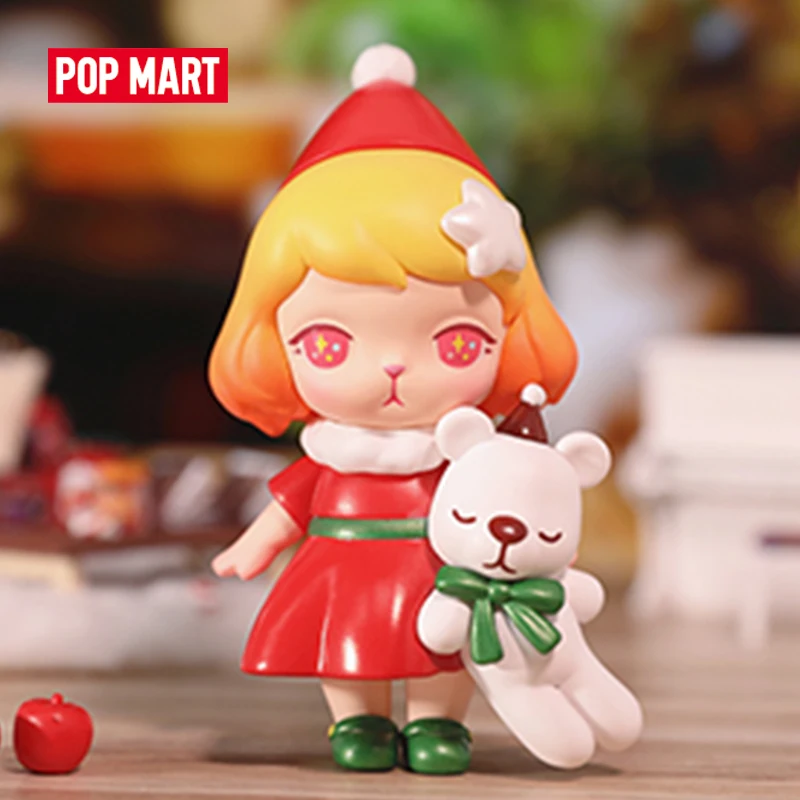 

55 игрушек, POP MART Bunny Рождество 2021 серии, фотоальбом, подарок на день рождения, игрушка-животное, Popmart, экшн-фигурка, аниме, кавайные куклы