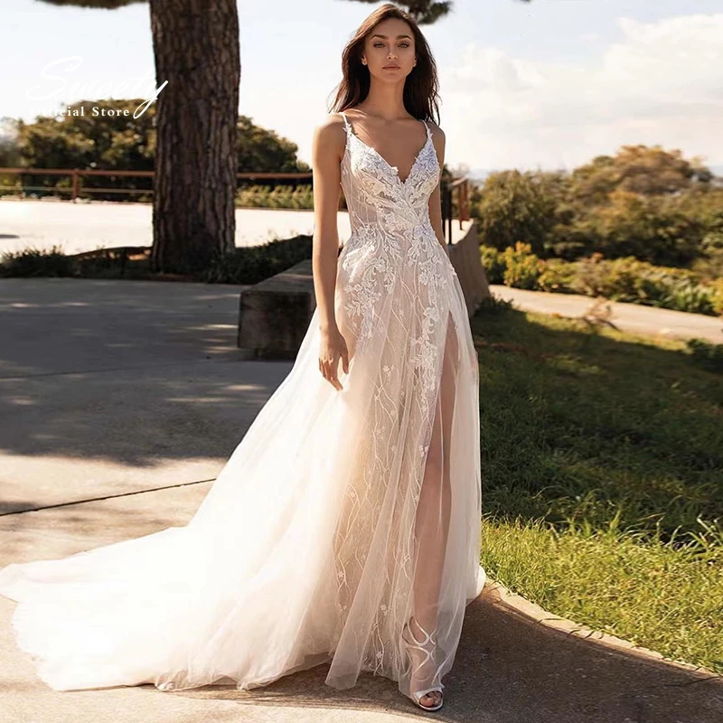 Sexy Wedding Dress Silky Organza A-line Floor Length With Mermaid V-neck In Spahrtti Strap Bride Backless Plus Size
Sexy Wedding Dress Silky Organza A-line Floor Length With Mermaid V-neck In Spahrtti Strap Bride Backless Plus Size