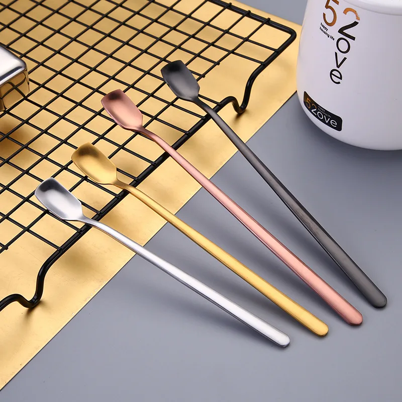 2Pcs/Lot Tea Square Spoon Handle Stainless Steel Serving Spoon Long Handle Coffee Spoon Kitchen Flatware Dropshipping
2Pcs/Lot Tea Square Spoon Handle Stainless Steel Serving Spoon Long Handle Coffee Spoon Kitchen Flatware Dropshipping