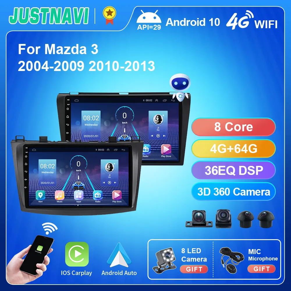 Автомагнитола QT5, 4 Гб + 64 ГБ, Android 10,0, стерео, мультимедиа, для Mazda 3 2004-2013, Carplay, автонавигация, DSP, GPS, IPS, No 2 din, DVD, 9 дюймов
Автомагнитола QT5, 4 Гб + 64 ГБ, Android 10,0, стерео, мультимедиа, для Mazda 3 2004-2013, Carplay, автонавигация, DSP, GPS, IPS, No 2 din, DVD, 9 дюймов