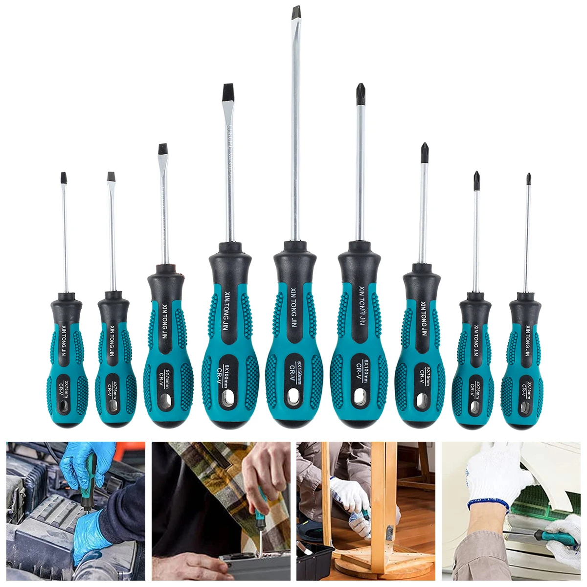 9 шт. Набор отверток Магнитный наконечник Отвертка Ручной инструмент крест и плоская отвертка с подушкой портативный набор отверток
9 шт. Набор отверток Магнитный наконечник Отвертка Ручной инструмент крест и плоская отвертка с подушкой портативный набор отверток