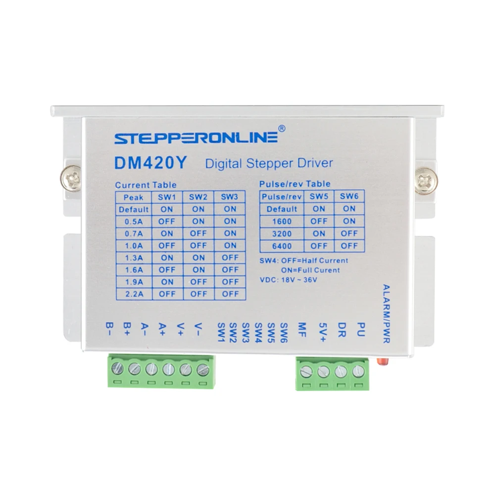 STEPPERONLINE драйвер шагового двигателя DM420Y
STEPPERONLINE драйвер шагового двигателя DM420Y