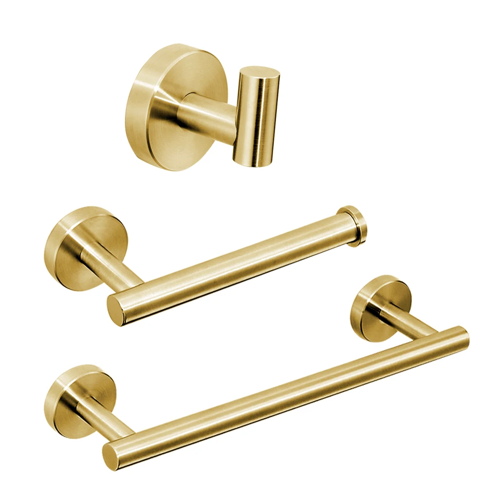 3pcs Bathroom Hardware Set Wall Mounted Hand Towel Bar Toilet Paper Holder Robe Towel Hooks 3 colors
3pcs Bathroom Hardware Set Wall Mounted Hand Towel Bar Toilet Paper Holder Robe Towel Hooks 3 colors