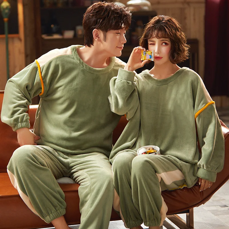 Couple Pajamas Female Autumn Winter Coral Velvet Thickened Cartoon Sweet Flannel Warm Home Clothes Men
Couple Pajamas Female Autumn Winter Coral Velvet Thickened Cartoon Sweet Flannel Warm Home Clothes Men