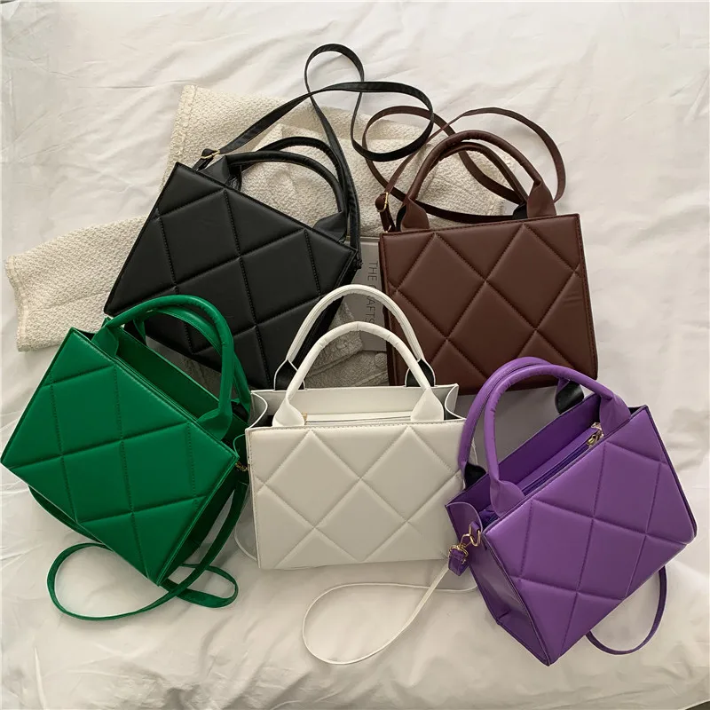 Trendy Women Shoulder Bag Plaid Pu Leather Crossbody Bags for Women 2022 Handbags Brand Designer Top Handle Bag Shopper Tote New
Trendy Women Shoulder Bag Plaid Pu Leather Crossbody Bags for Women 2022 Handbags Brand Designer Top Handle Bag Shopper Tote New