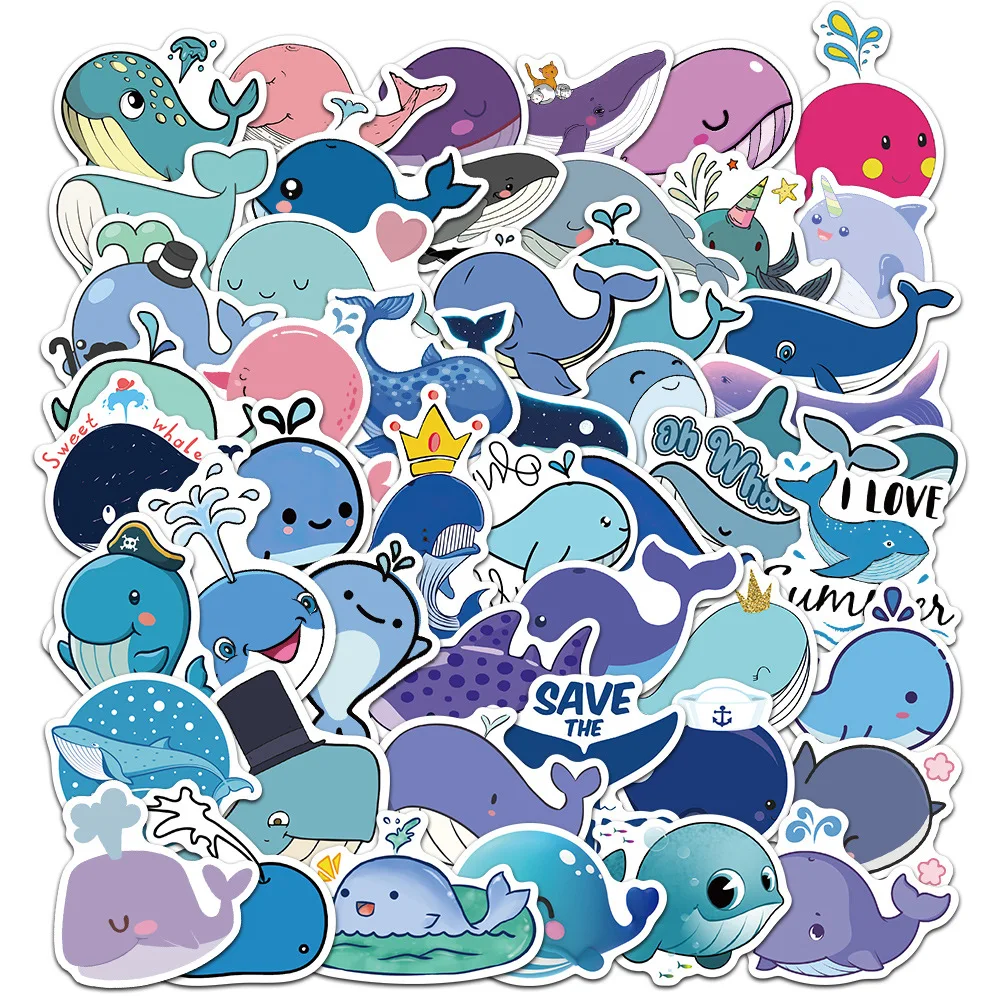 10/30/50PCS Popular Cartoon Cute Whale Sticker Pack Skateboard Guitar Decoration DIY Laptop Waterproof Graffiti Decal Wholesale
10/30/50PCS Popular Cartoon Cute Whale Sticker Pack Skateboard Guitar Decoration DIY Laptop Waterproof Graffiti Decal Wholesale