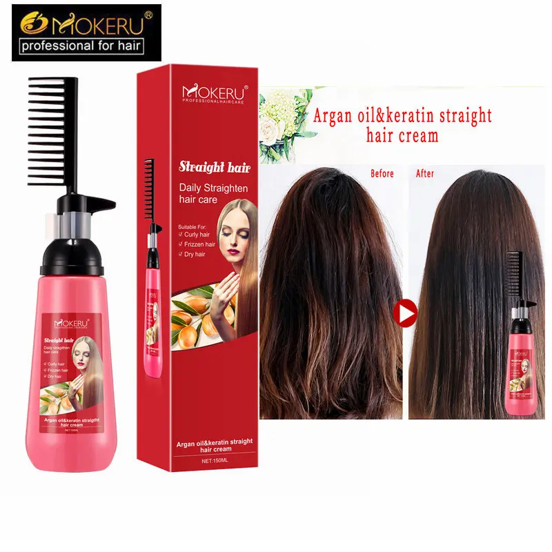 Mokeru 150ml Hair Straightening Cream Comb Fast Smoothing Keratin Treatment Aromatic No Peculiar Smell Easy Press Care
Mokeru 150ml Hair Straightening Cream Comb Fast Smoothing Keratin Treatment Aromatic No Peculiar Smell Easy Press Care