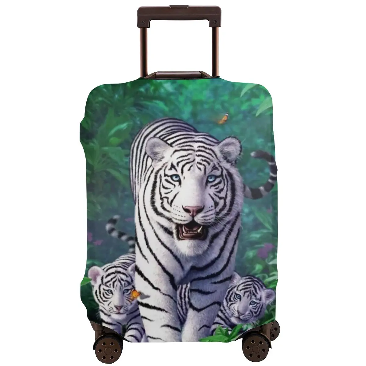Cute Diamond Embroidery White Tiger Diamond Travel Washable Luggage Protective Cover Protective Case Thicken Durable Case
Cute Diamond Embroidery White Tiger Diamond Travel Washable Luggage Protective Cover Protective Case Thicken Durable Case