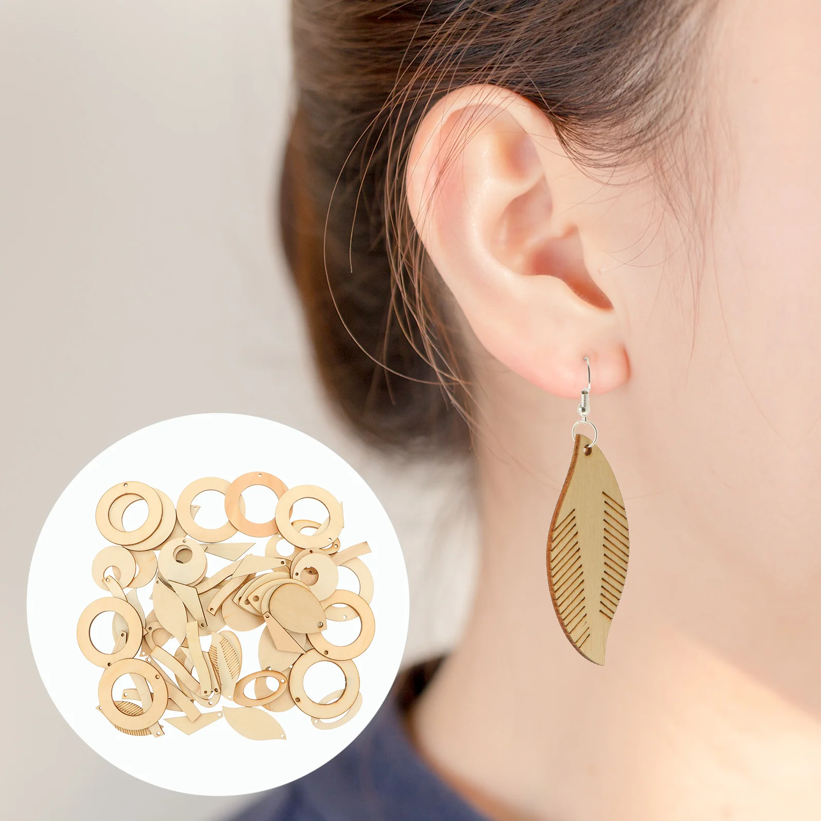 70 Pcs Women Jewelry Earrings Material Blank Charm Wood Pendant Connector Unfinished Wooden Miss
70 Pcs Women Jewelry Earrings Material Blank Charm Wood Pendant Connector Unfinished Wooden Miss