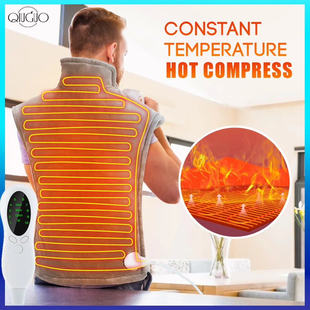 Large Electric Heating Pad Shawl Blanket for Neck and Shoulder Back Body Massager 3 Gears Timing 10 Heat Modes Menstrual Pain
Large Electric Heating Pad Shawl Blanket for Neck and Shoulder Back Body Massager 3 Gears Timing 10 Heat Modes Menstrual Pain