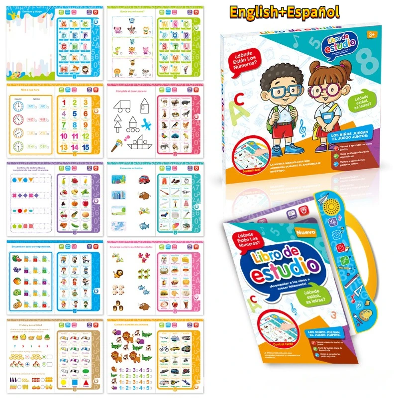 Kids Reading Machine Electronic Book Spanish and English Reading Machine Learning for Kid Early Education E-book Teaching Toys
Kids Reading Machine Electronic Book Spanish and English Reading Machine Learning for Kid Early Education E-book Teaching Toys