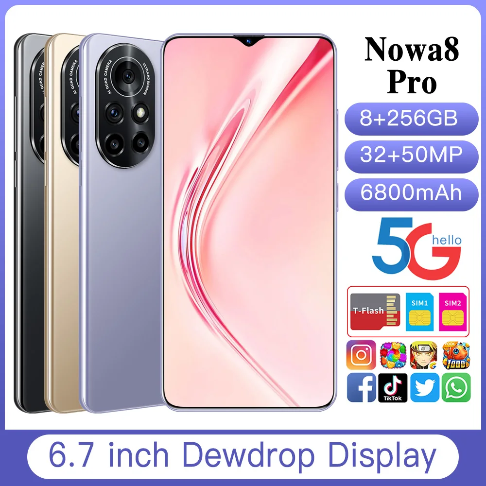 Новинка 2022, смартфон, телефон ручной работы Nowa8 pro, 8 ГБ + 256 ГБ, дисплей 6,7 дюйма Dewdrop, Лучшая цена
Новинка 2022, смартфон, телефон ручной работы Nowa8 pro, 8 ГБ + 256 ГБ, дисплей 6,7 дюйма Dewdrop, Лучшая цена