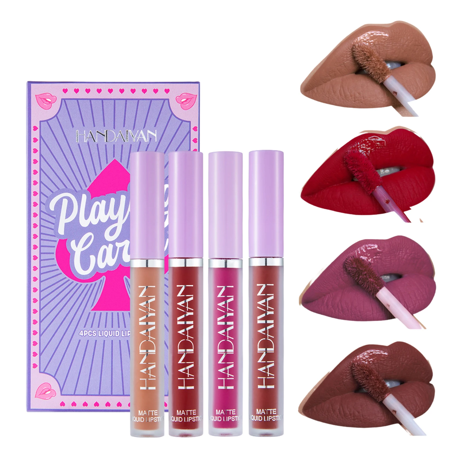 4Pcs/Set Waterproof Lipstick Sexy Lip Stick Matte Velvet Lipsticks Lips Makeup Cosmetics Labiales Matte Liquid Lipstick Set
4Pcs/Set Waterproof Lipstick Sexy Lip Stick Matte Velvet Lipsticks Lips Makeup Cosmetics Labiales Matte Liquid Lipstick Set