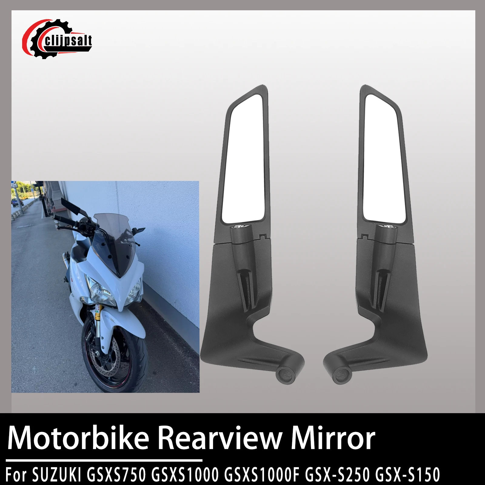 Зеркало заднего вида с ЧПУ для мотоцикла фиксированным крылом SUZUKI GSXS750 GSXS1000 GSXS1000F