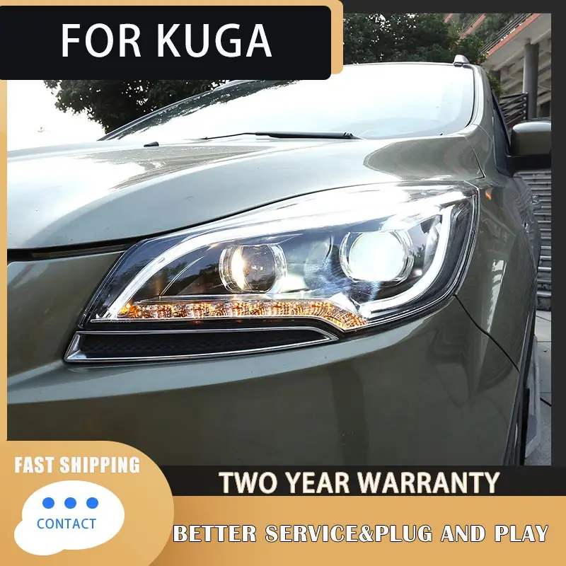 

Стайлинг автомобиля для Ford Escape Kuga 2014-2016 светодиодный фары DRL Hid фары ангельские глазки Биксеноновые лучевые аксессуары