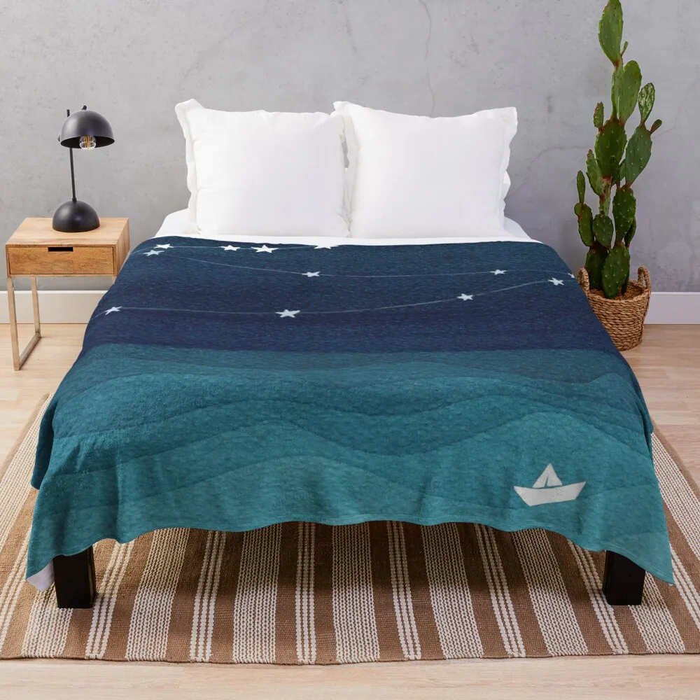Garland of stars, teal ocean Throw Blanket custom blankets decorative throw blanket
Garland of stars, teal ocean Throw Blanket custom blankets decorative throw blanket
