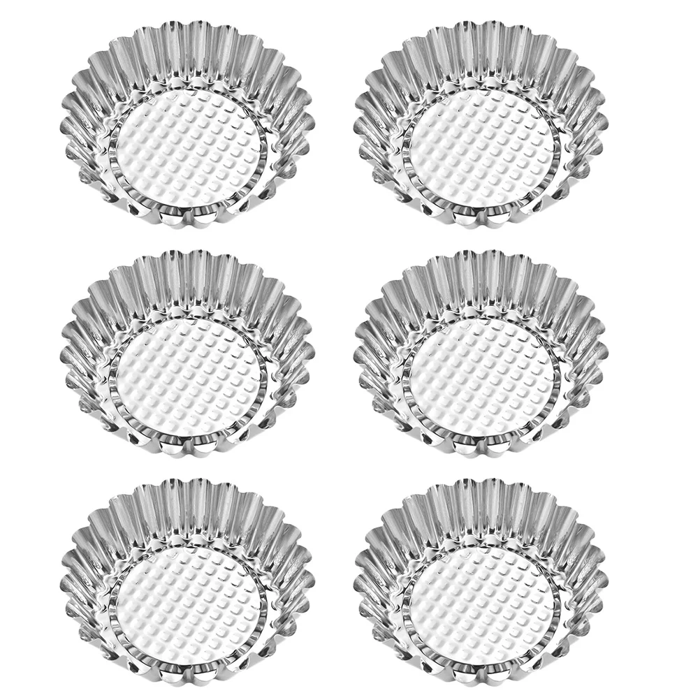 6Pcs Stainless Steel Egg Tart Molds Reusable Baking Tools Molds (Assorted Color)
6Pcs Stainless Steel Egg Tart Molds Reusable Baking Tools Molds (Assorted Color)
