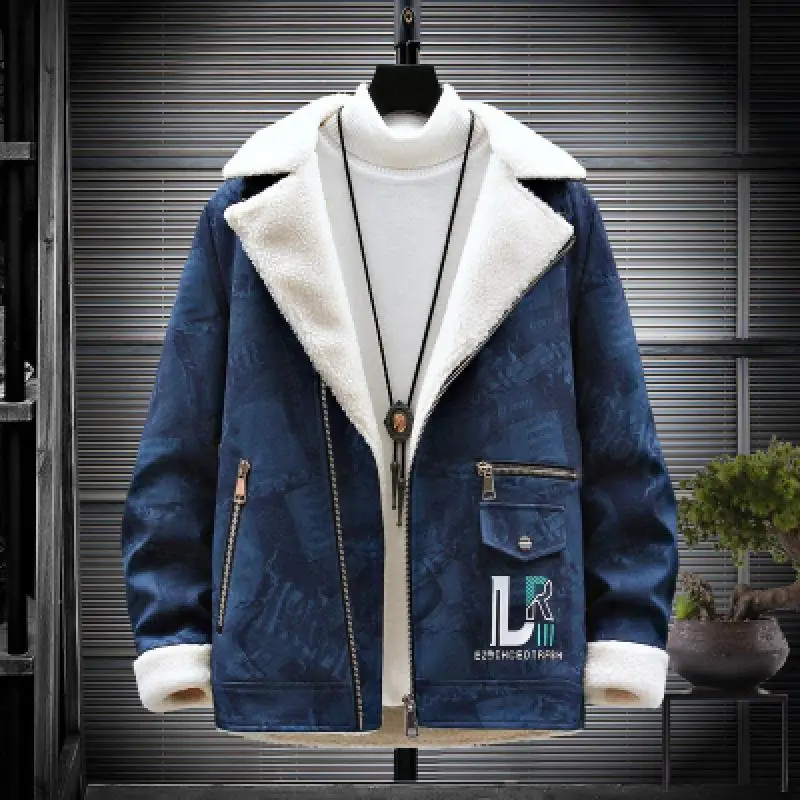 2021 New Faux Leather Lapel Warm Coat Outwear Winter Polar Fleece Jackets Men Plus Size Long Sleeve Composite Parkas Winter Sale
2021 New Faux Leather Lapel Warm Coat Outwear Winter Polar Fleece Jackets Men Plus Size Long Sleeve Composite Parkas Winter Sale