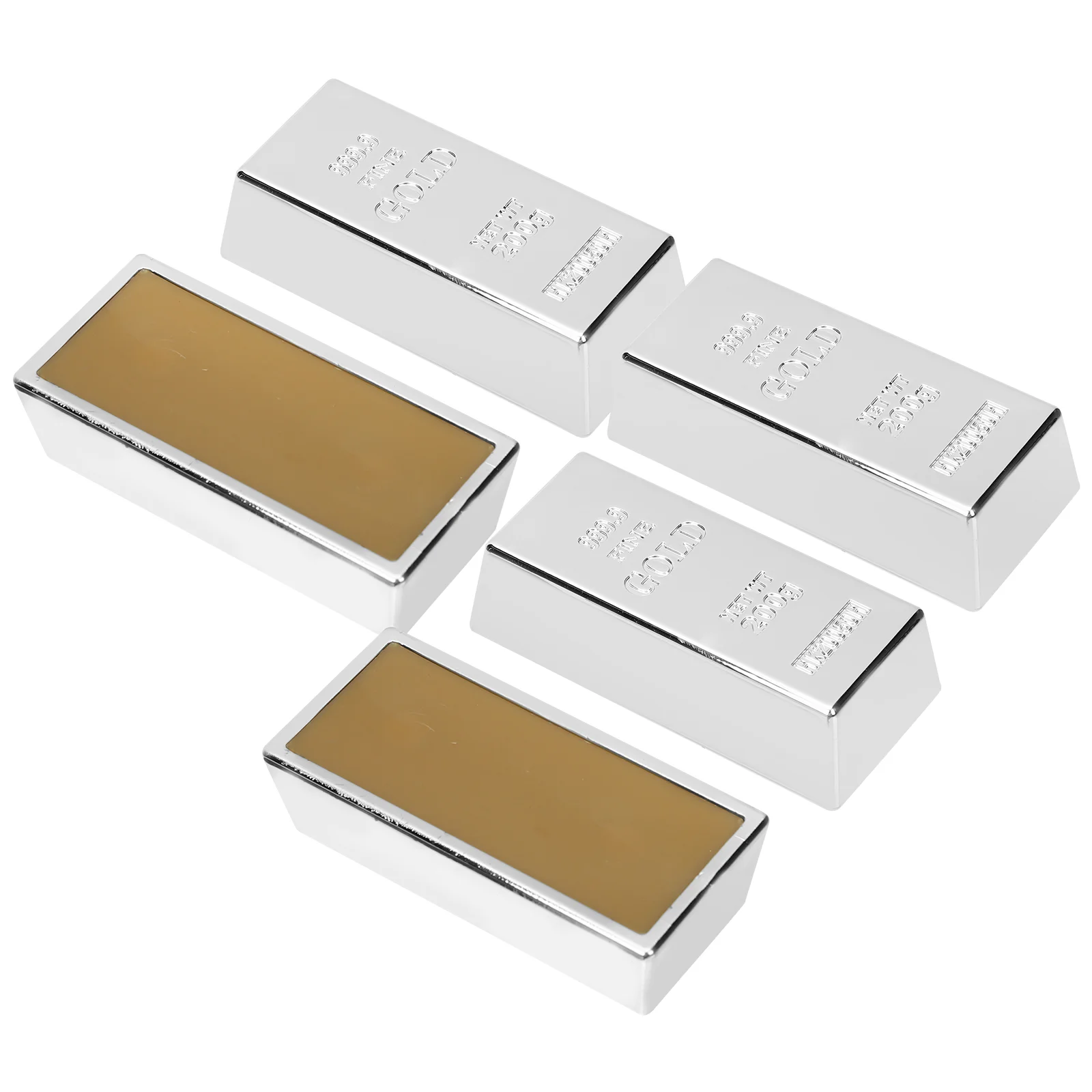 5Pcs Simulated Silver Bars Children Silver Bars Playthings Fake Silver Model Toys Kids Accessory
5Pcs Simulated Silver Bars Children Silver Bars Playthings Fake Silver Model Toys Kids Accessory