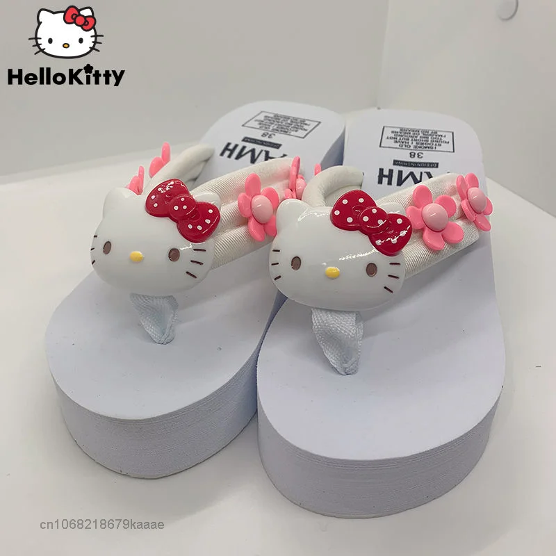 Sanrio Hello Kitty White Shoes High Heel Fashion Luxury Slippers Women Platform Shoes Y2k Sweet Sandals Beach Vacation Slippers
Sanrio Hello Kitty White Shoes High Heel Fashion Luxury Slippers Women Platform Shoes Y2k Sweet Sandals Beach Vacation Slippers