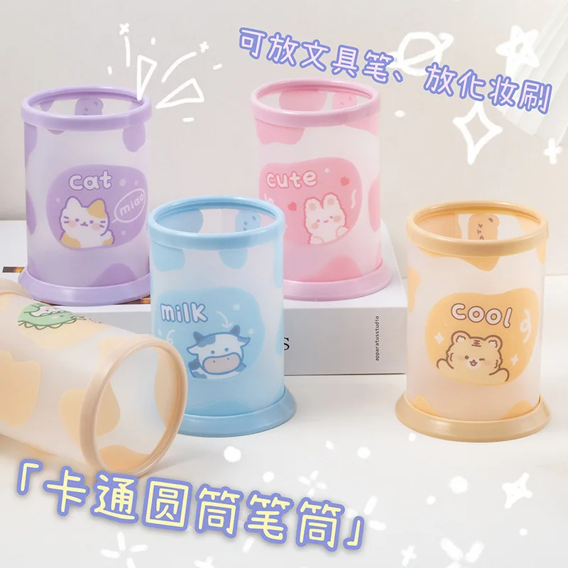Pen Holder Cute Cartoon Circular Pen Holder Stationery Storage Student Desktop Storage Box Kawaii Pen Holder Office Organizer
Pen Holder Cute Cartoon Circular Pen Holder Stationery Storage Student Desktop Storage Box Kawaii Pen Holder Office Organizer