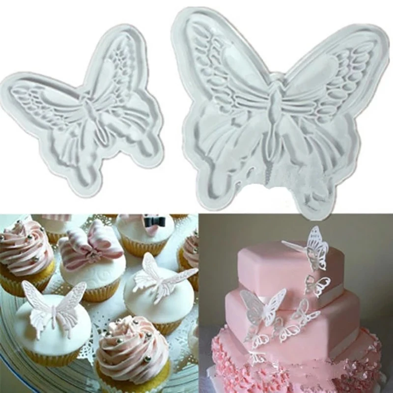 2Pcs Food Grade Butterfly Shape Cupcake Pastry Embossing Accessories Cake Mold Fondant Cookie Cutters Plastic Kitchen Gadgets
2Pcs Food Grade Butterfly Shape Cupcake Pastry Embossing Accessories Cake Mold Fondant Cookie Cutters Plastic Kitchen Gadgets