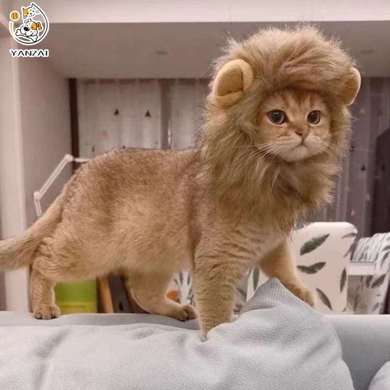 YANZAI Cute Lion Mane Cat Wig Pet for Dogs and Cat Decor Accessories Lion Wig Fancy Hair Cap Cosplay Toy Pet Supplies
YANZAI Cute Lion Mane Cat Wig Pet for Dogs and Cat Decor Accessories Lion Wig Fancy Hair Cap Cosplay Toy Pet Supplies