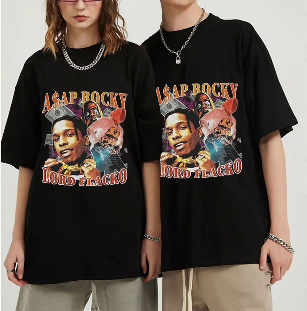 Hip Hop Streetwear Tops ASAP Rocky Rapper Print Oversized T Shirt Casual Loose Short Sleeve Mens Tshirt Plus Size Male Clothing
Hip Hop Streetwear Tops ASAP Rocky Rapper Print Oversized T Shirt Casual Loose Short Sleeve Mens Tshirt Plus Size Male Clothing