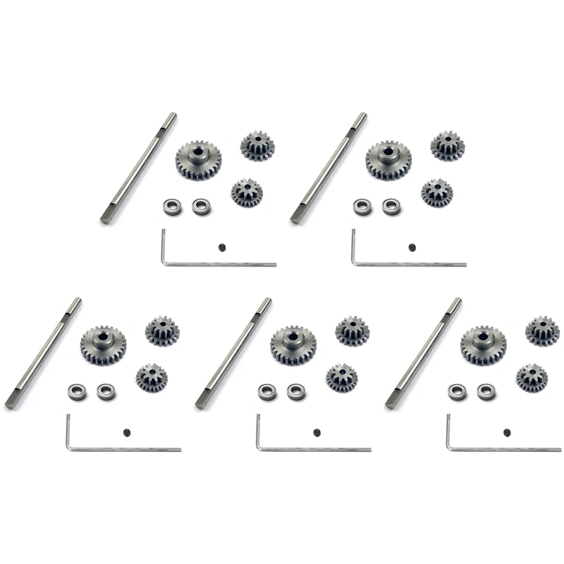 5X Metal Transmission Gear With D Axis Gearbox Steel Gears Set For WPL D12 1/10 RC Car Upgrade Parts Accessories
5X Metal Transmission Gear With D Axis Gearbox Steel Gears Set For WPL D12 1/10 RC Car Upgrade Parts Accessories