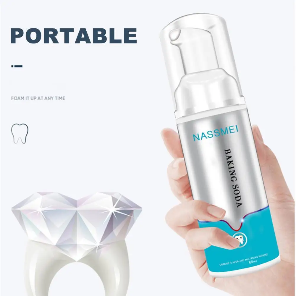 60ml Teeth Mousse Useful Teeth Care Non-irritating for Teeth Soda Teeth Mousse Toothpaste Foam
60ml Teeth Mousse Useful Teeth Care Non-irritating for Teeth Soda Teeth Mousse Toothpaste Foam